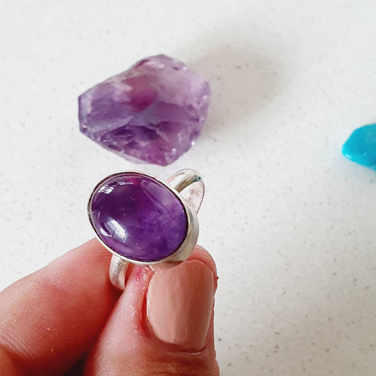 Handmade Amethyst ring