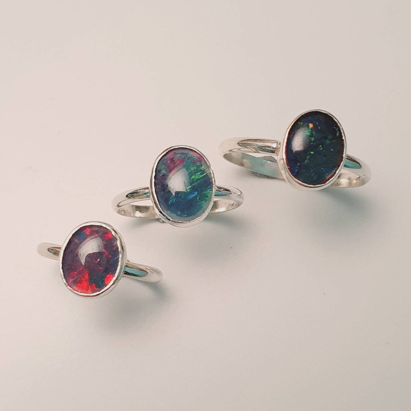 Australian lightning ridge Opal rings