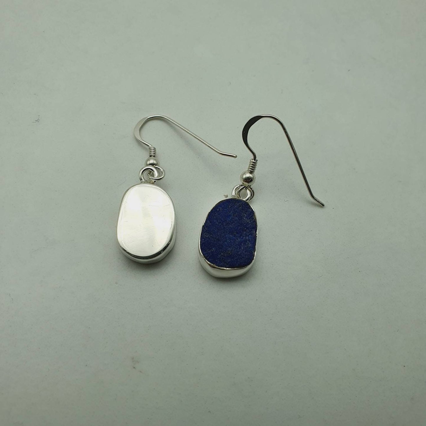Raw lapis lazuli earrings