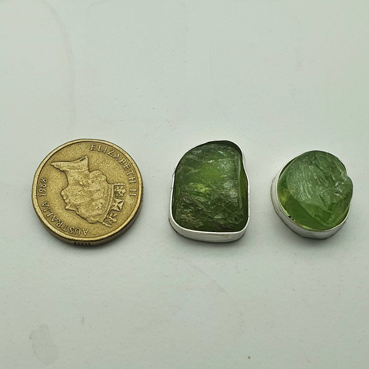Genuine Raw Peridot Rings