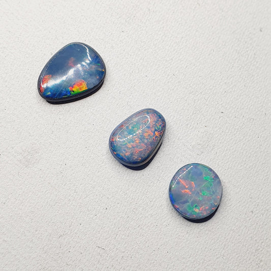 Genuine Lightning Ridge Australian Black Opal Ring