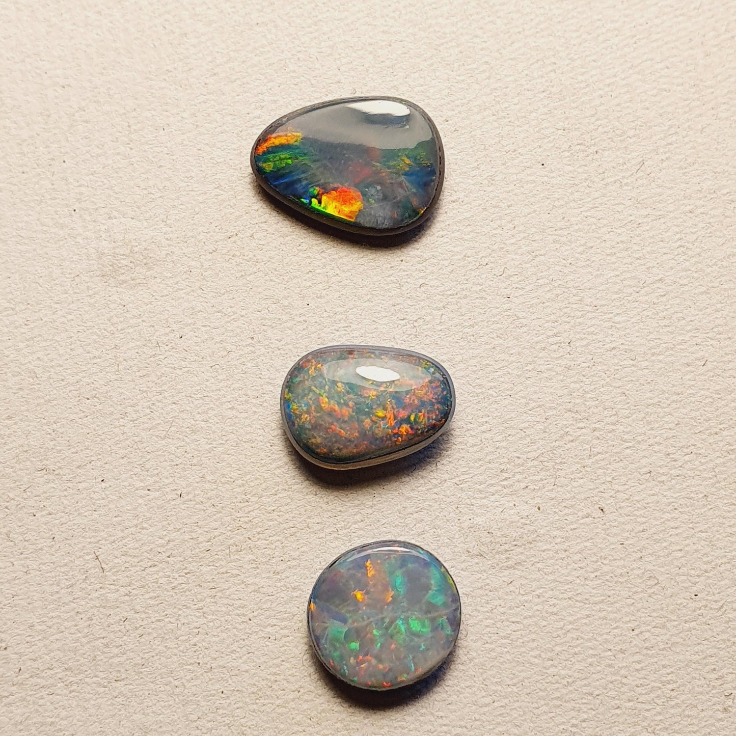 Genuine Lightning Ridge Australian Black Opal Ring