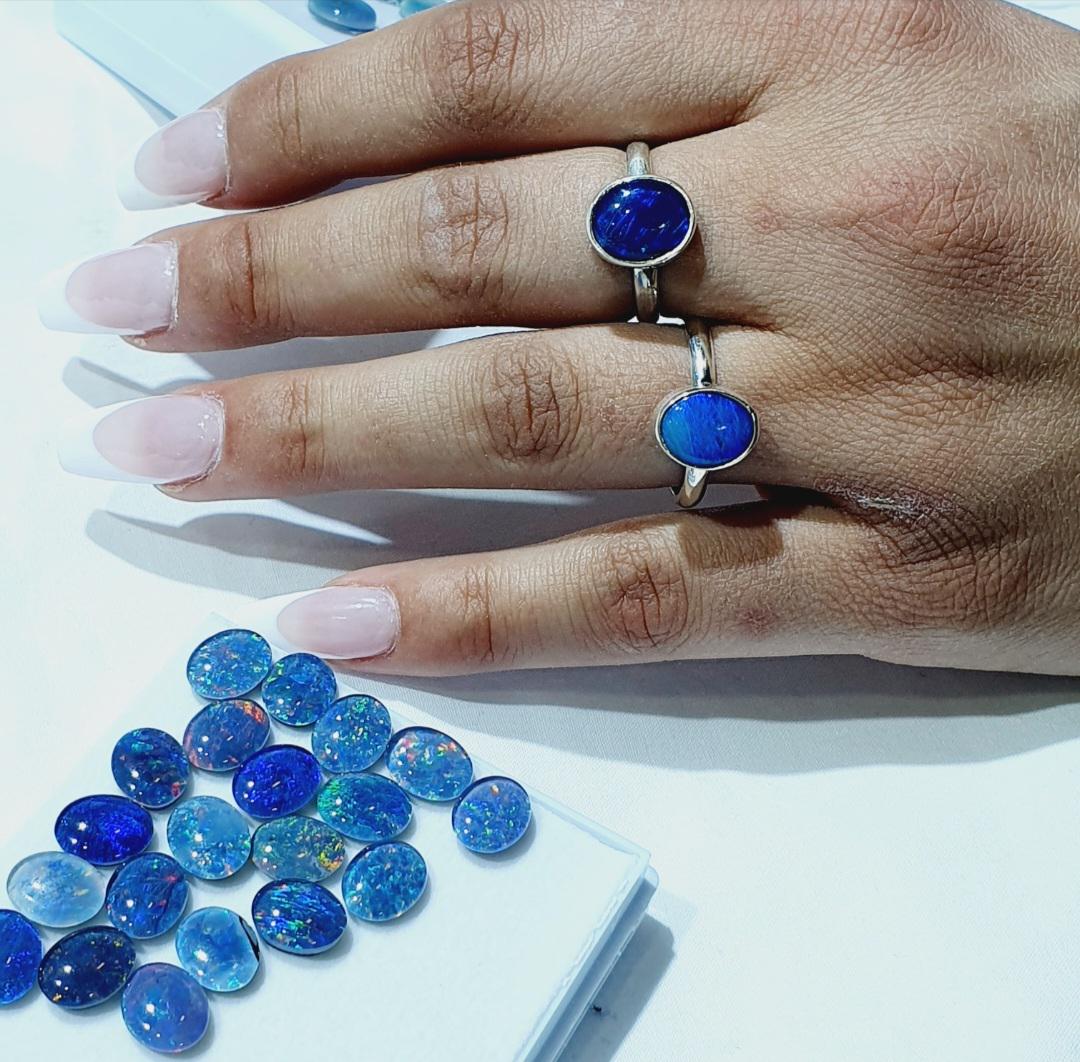 Australian lightning ridge Opal rings