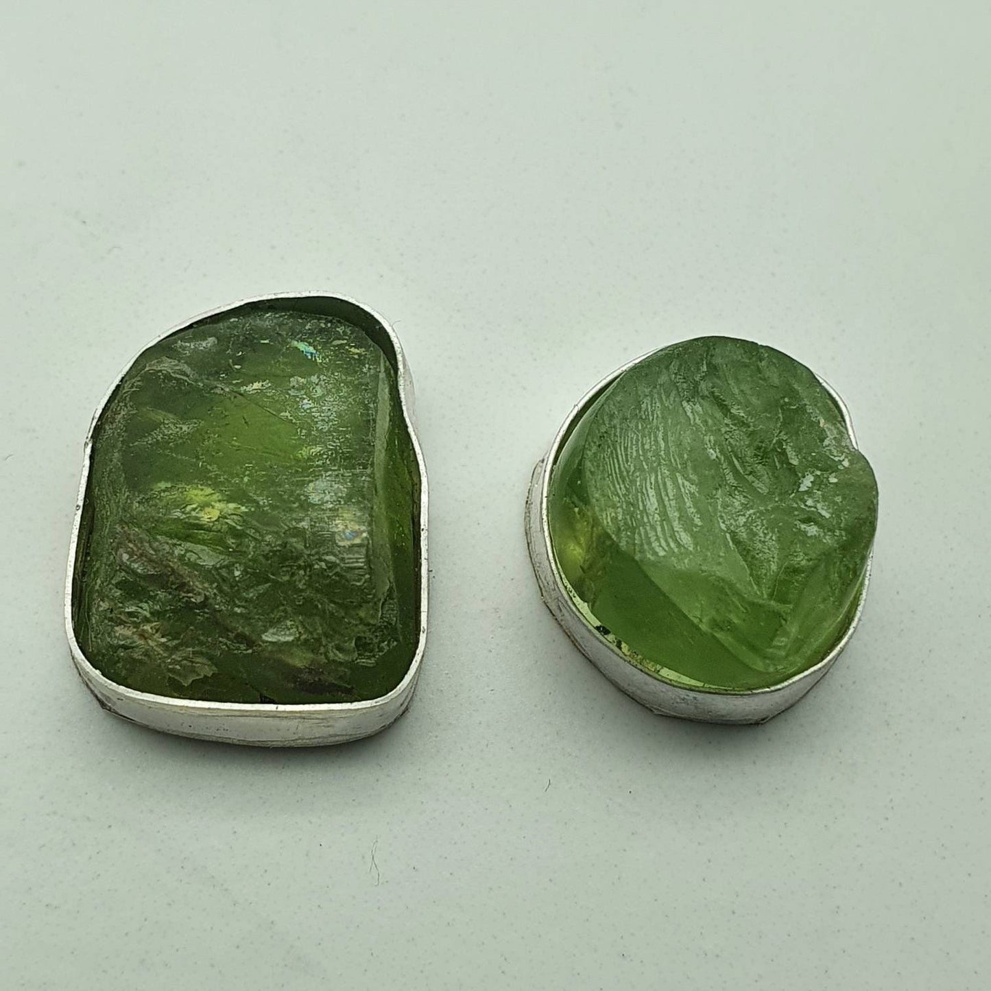 Genuine Raw Peridot Rings